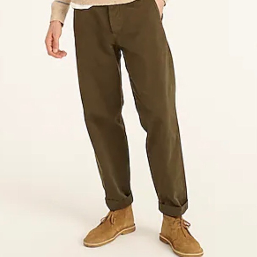 JCrew Men’s Hampton Style Khaki Pants in Selvedge Cotton